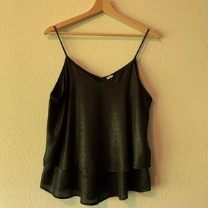 Miami sparkly black cami